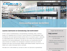 Tablet Screenshot of laurensijzerwaren.nl